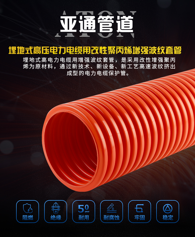 详情页-埋地式高压电力电缆用改性聚丙烯增强波纹套管_01.jpg